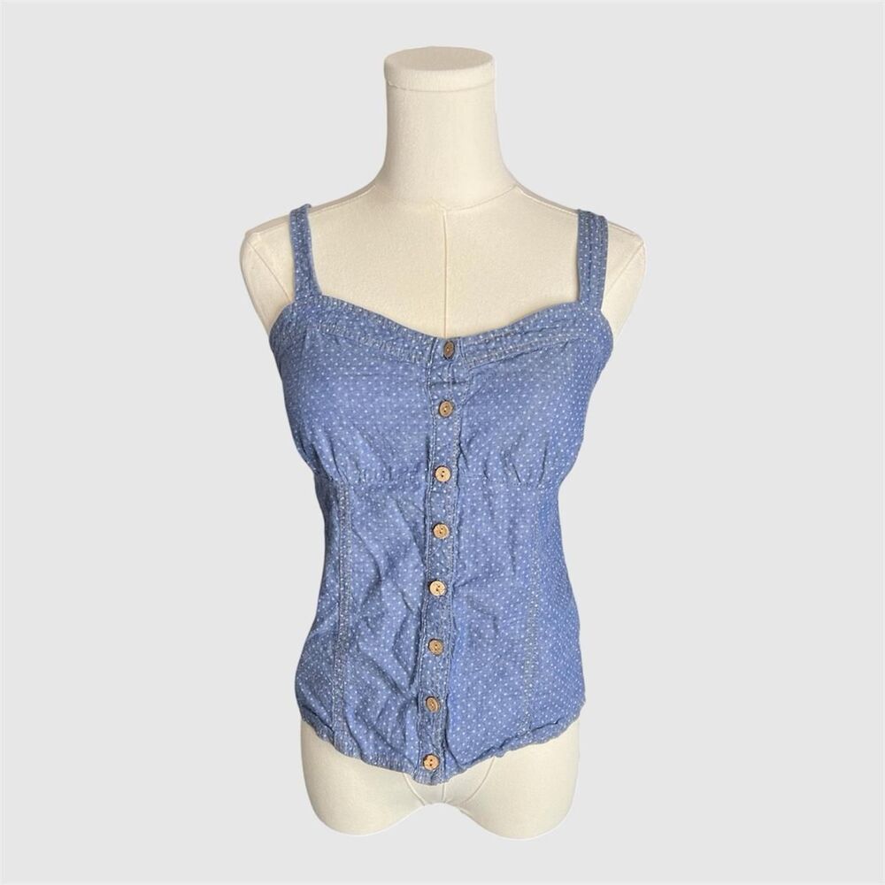 Maurice’s Polka Dot Babydoll Button Up Cami